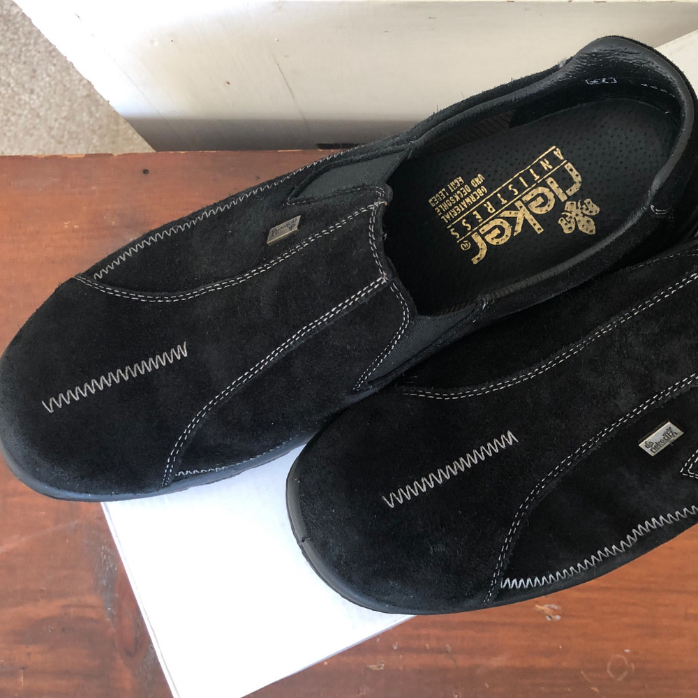 Rieker Woman's Black Slip On Shoe Size 9 1/2